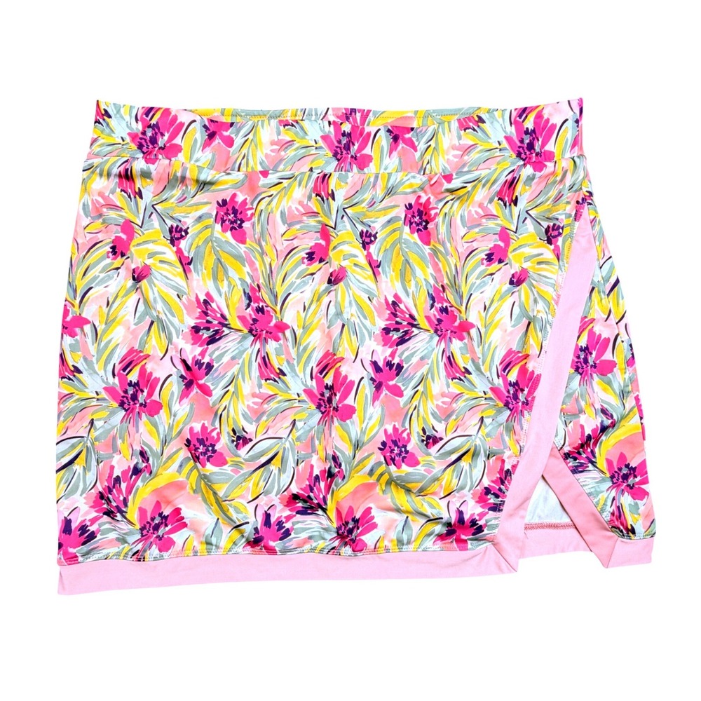 Stella Parker Skort Pink Floral Paradise Sports Golf NWT XL Tennis‎ w/ shorts